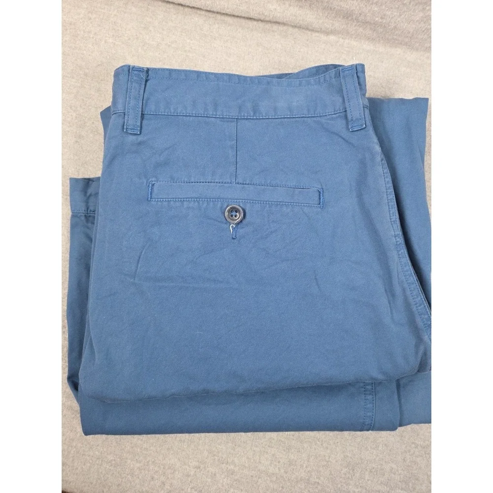 Banana Republic‎ Vintage 2001 Chino Pants 36x30 Royal Blue Wide Leg Button Fly